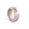 D.Icon Cappuccino Ceramic, Pink Gold and Diamond Ring